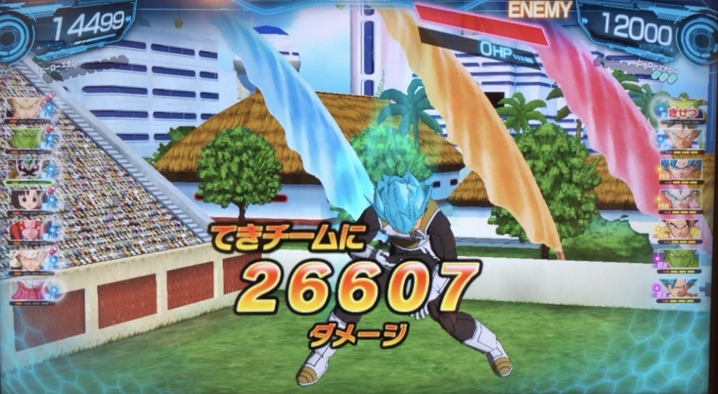 カカオ含む連携アタックで与えたダメージ値