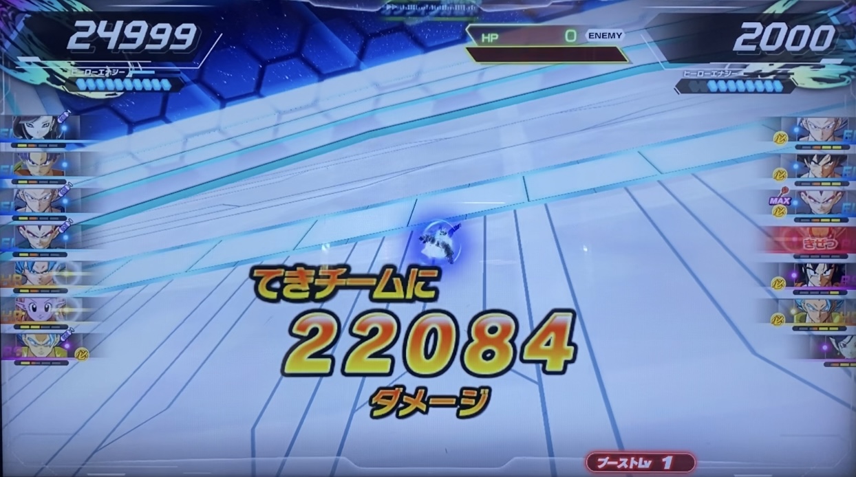 HRタイプの与えたダメージ