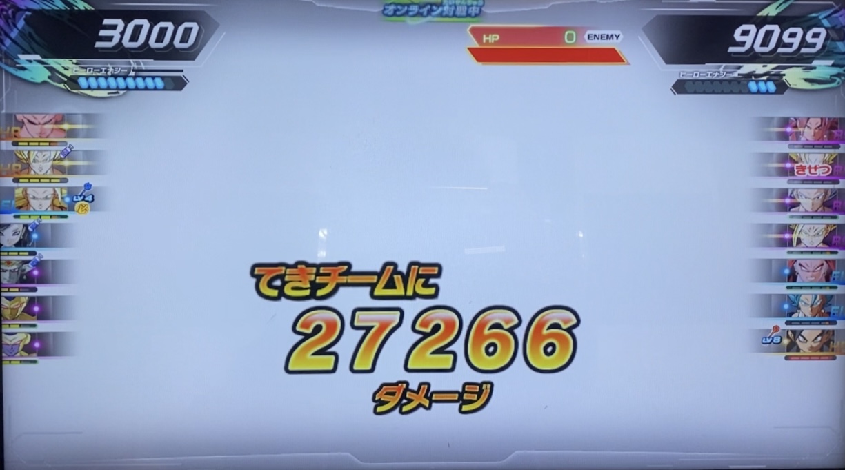 HRタイプの与えたダメージ