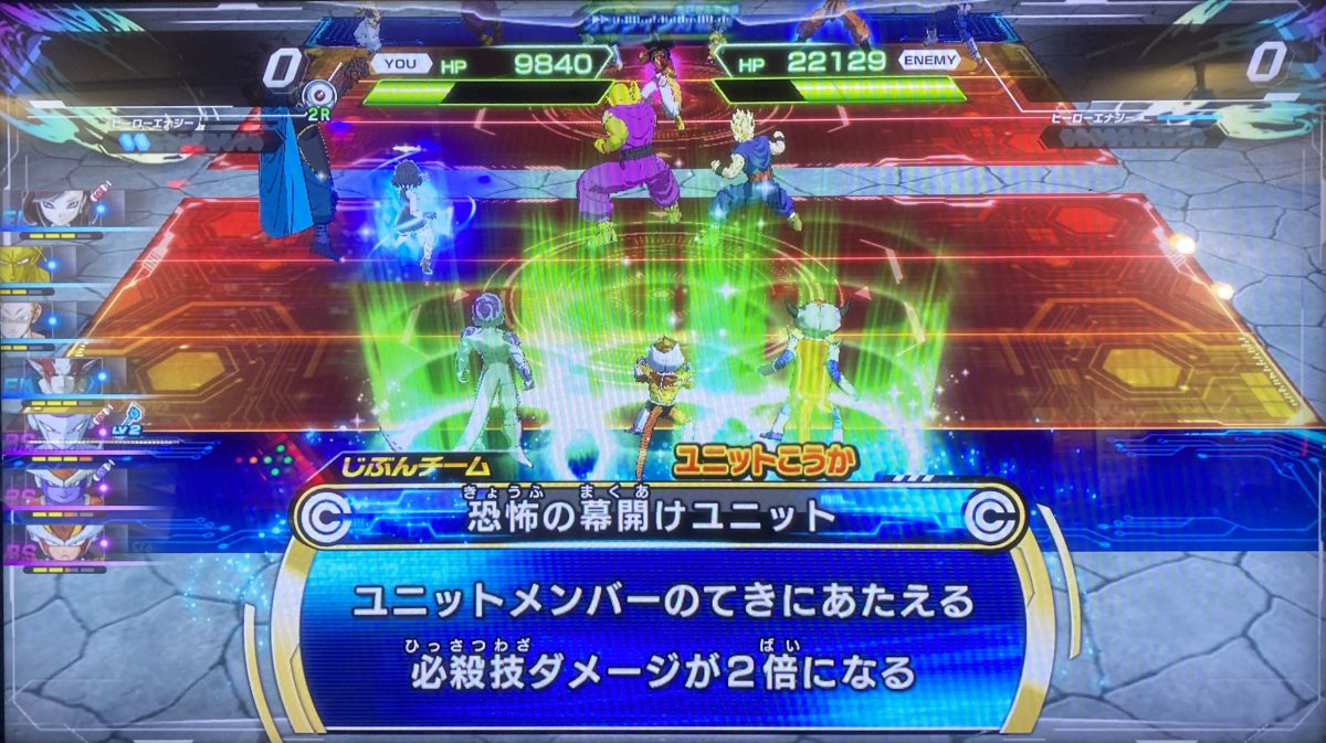 恐怖の幕開けユニットの効果