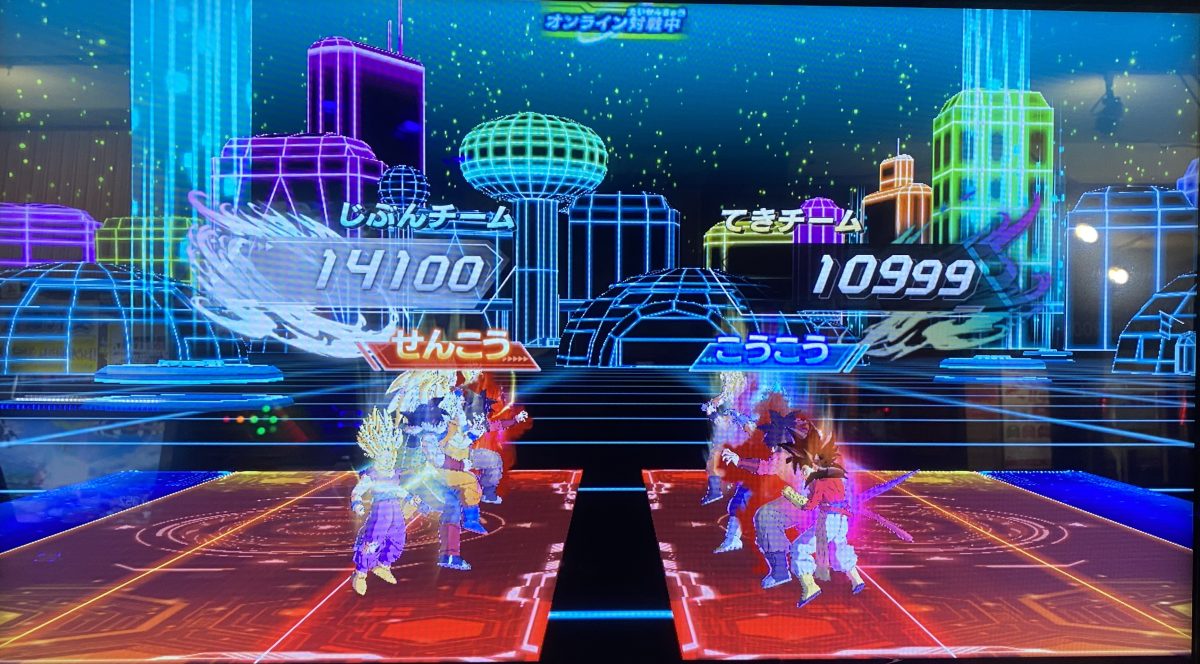 1ラウンド目の戦闘力バトル終了時