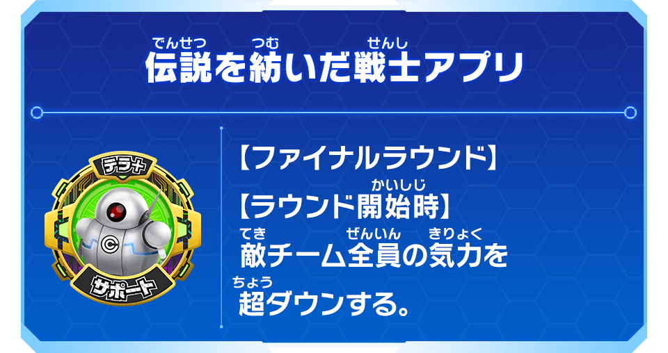 伝説を紡いだ戦士アプリの効果