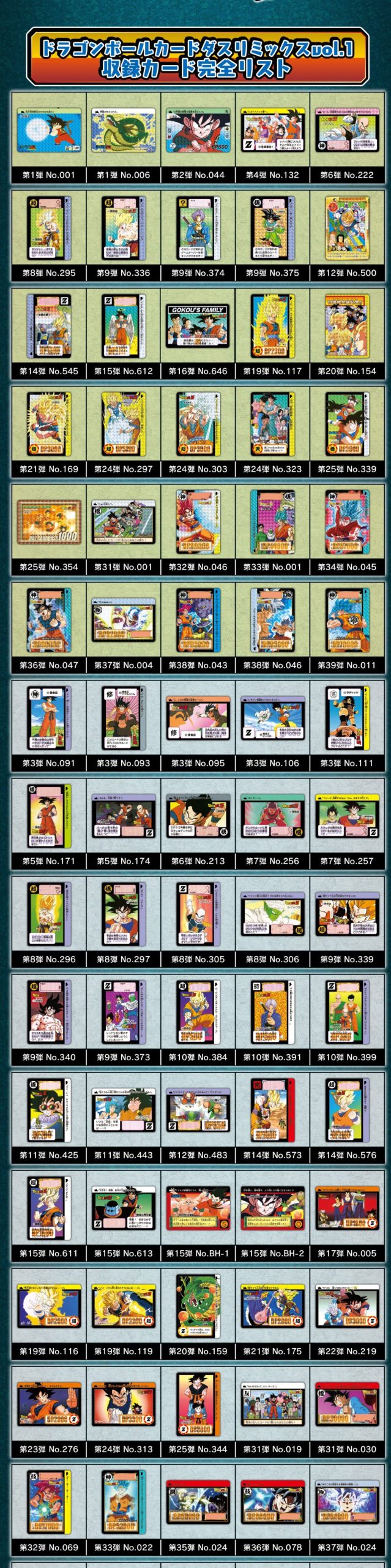 ドラゴンボール カードダス リミックスvol.1が予約開始！ | DBH日和 