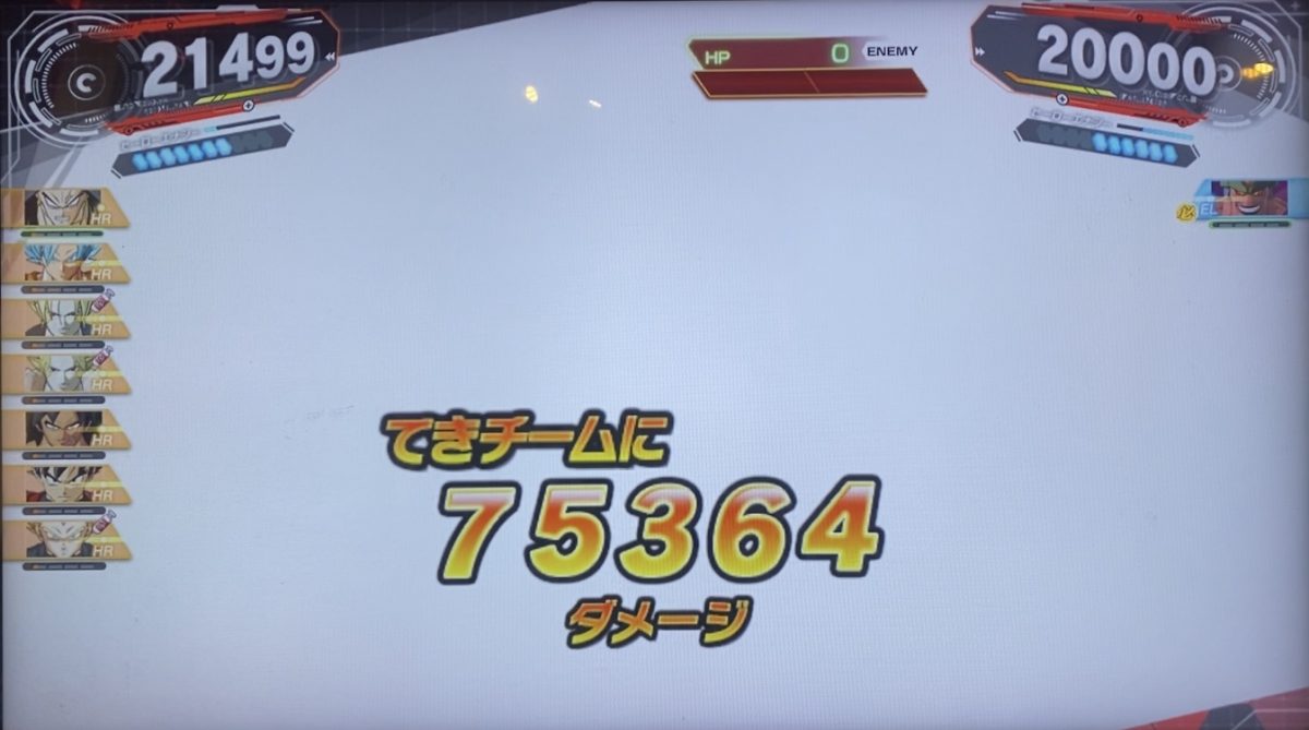 HRタイプの与えたダメージ