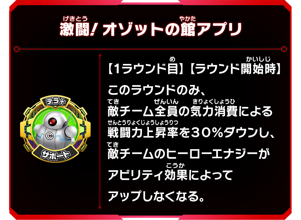 激闘！オゾットの館アプリの効果