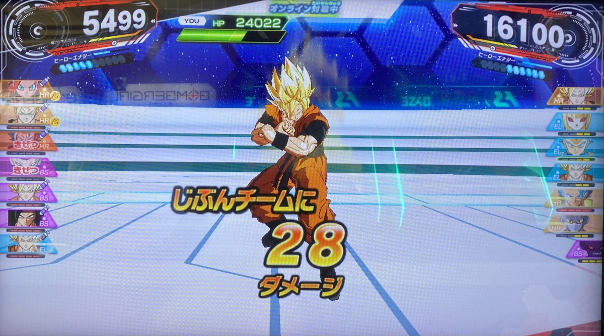 自分チームが受けたダメージ