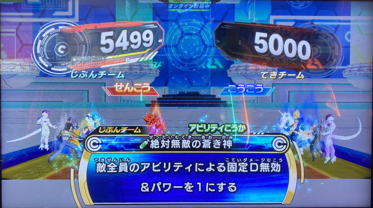 絶対無敵の蒼き神の効果