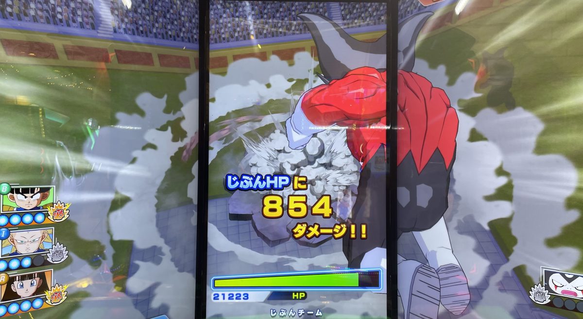 1ラウンド目に受けたダメージ