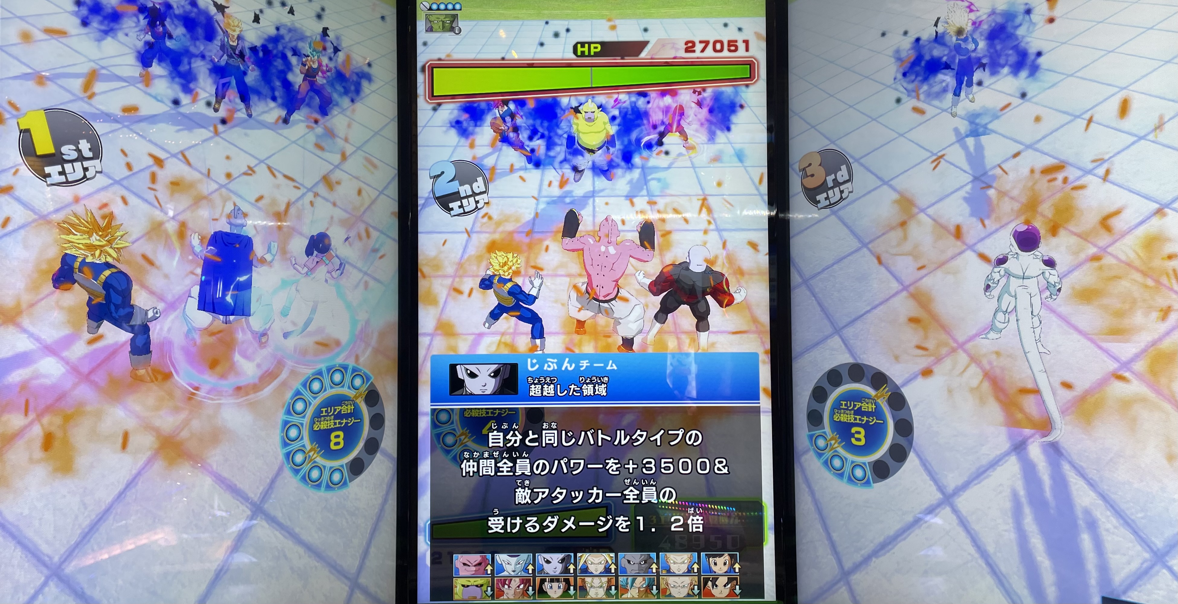 超越した領域の効果